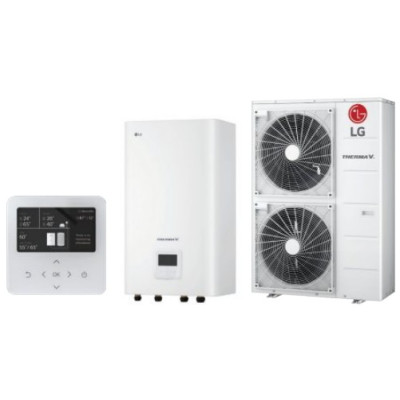Тепловий насос LG Hydrosplit Therma V R1 HU143MRB.U30/HN1600MC.NK1/HA063C E1