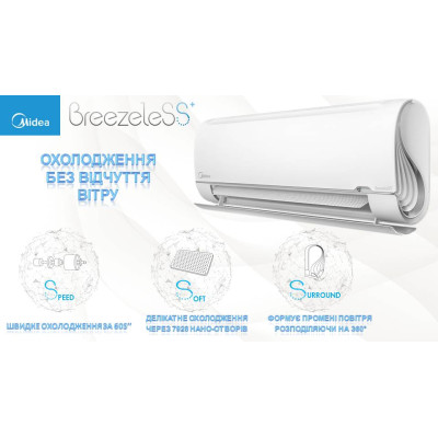 Кондиционер сплит-система Midea BreezeleSS+ Inverter FA-09N8D6-I/FA-09N8D6-O