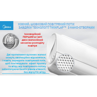 Кондиционер сплит-система Midea BreezeleSS+ Inverter FA-09N8D6-I/FA-09N8D6-O
